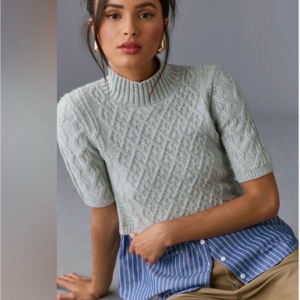 Anthropology MaeveWomen's Cable Knit Sweater Size Small